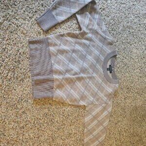 Ann Taylor size small sweater - brown, gray and white